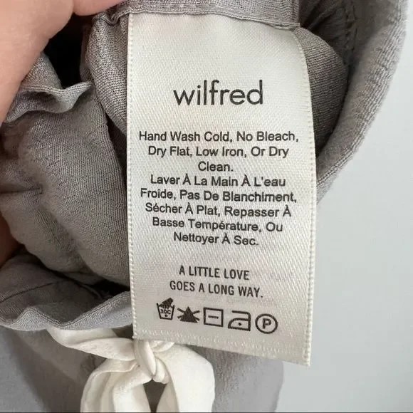 Aritzia Wilfred Montrouge Shorts Light Grey Pull On Paperbag Shorts - Picture 13 of 14